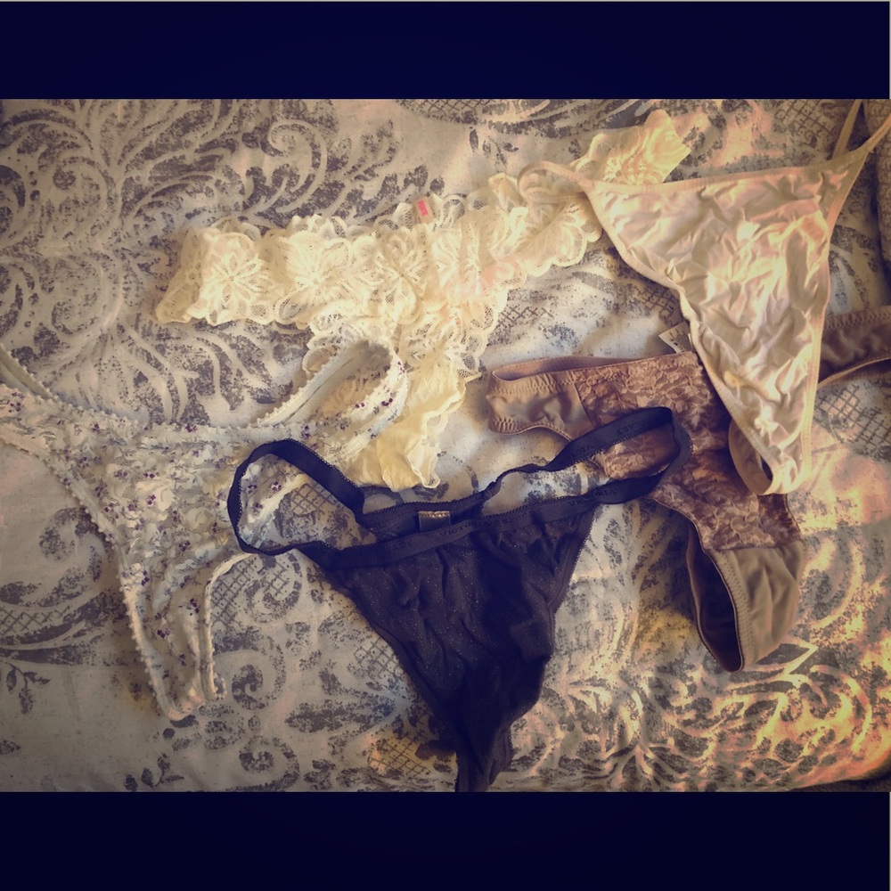 5 thong panties.
